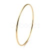 Ion Plating(IP) 304 Stainless Steel Simple Plain Bangle for Women High Polished BJEW-F461-01B-G-2