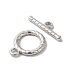 Non-Tarnish 304 Stainless Steel Toggle Clasps STAS-H212-14P-2