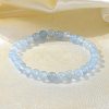 Natural & Dyed White Jade Bead Stretch Bracelets X-BJEW-K212-A-018-8