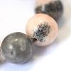 Natural Zebra Jasper Round Bead Strands G-E334-8mm-11-7