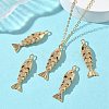 SHEGRACE Brass Micro Pave Cubic Zirconia Pendants XGRQ4G003-691G-4
