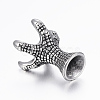 316 Surgical Stainless Steel Beads Hand Polished STAS-G153-18AS-2