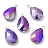 Imitation Jade Glass Pendants KK-Q777-02G-04-3