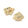 Brass Micro Pave Cubic Zirconia Charms KK-C099-01E-G-2