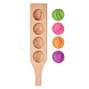 Flat Round Wooden Press Mooncake Molds BAKE-SZ0001-09-1