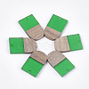 Resin & Walnut Wood Pendants RESI-S358-34E-1