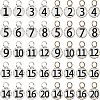 2Set Glass Charms GLAA-NB0001-43-1