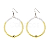 Resin Evil Eye & Acrylic Beaded Big Ring Dangle Earrings EJEW-JE04999-03-1