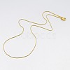 Ion Plating(IP) Herringbone Chain Necklace for Men NJEW-A288B-0.8-G-2