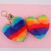 Imitation Rabbit Fur Keychain PW-WG73195-01-2