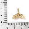 Brass Micro Pave Cubic Zirconia Pendants KK-Z136-45G-02-3