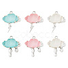 6Pcs 6 Styles Opaque Resin Pendants FIND-TA0002-50-1