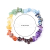 Chakra Gemstone Stretch Bracelets X-BJEW-JB02288-01-3