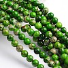 Dyed & Heated Natural Imperial Jasper Round Bead Strands G-M274-02-10mm-2