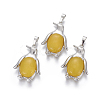 Natural Agate Pendants G-L512-A-M-2