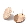 Ion Plating(IP) 304 Stainless Steel Stud Earrings Findings STAS-B041-07RG-1