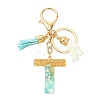 Transparent Epoxy Resin Pendant Keychains KEYC-FS00022-20-1