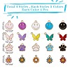 80Pcs 20 Style Alloy Enamel Pendants FIND-SZ0002-31-7