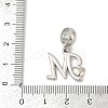 Brass European Dangle Charms KK-Z097-01M-GP-3