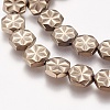 Electroplated Non-magnetic Synthetic Hematite Beads Strands G-K259-06H-1