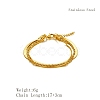 Stylish Stainless Steel Triple-layer Bracelets OB2318-2-4