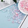 150 Pieces Random Rose Acrylic Beads Bear Pastel Spacer Beads Butterfly Loose Beads for Jewelry Keychain Phone Lanyard Making JX543C-4