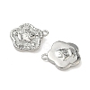 Christmas Brass Micro Pave Clear Cubic Zirconia Pendants KK-A280-03E-P-2