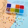 8 Colors Glass Seed Beads SEED-YW0001-61-7