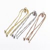 Brass Box Chain Bracelet Making KK-G291-01-NR-1