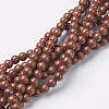 Natural Red Jasper Round Beads Strands X-GSR4mmC011-1