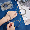 60Pcs Minimalist Steel Spring Chain Stretch Bracelets Set TWIR-UN0001-12P-2