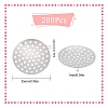 Brass Finger Ring/Brooch Sieve Findings KK-SC0002-65-2