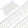 Polyester & Imitation Pearl Beaded Tassel Ribbon OCOR-XCP0002-82-1