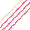 Brass Rhinestone Strass Chains CHC-N017-003A-B05-1