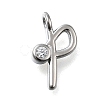 Brass Micro Pave Cubic Zirconia Pendants KK-B132-12P-P-1