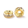 Brass Crystal Rhinestone Spacer Beads KK-G418-14G-B-3
