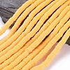 Flat Round Handmade Polymer Clay Beads CLAY-R067-8.0mm-15-1