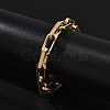 Ion Plating(IP) 304 Stainless Steel Cable Chains Bracelets for Men BJEW-U017-01G-3