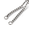 Non-Tarnish 304 Stainless Steel Adjustable Finger Ring Findings STAS-P328-06B-P-2