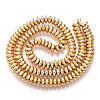 Electroplate Non-magnetic Synthetic Hematite Bead Strands G-Q465-11KC-2