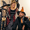 12Pcs Witch Hat and Broom Charm Pendant Brooches JEWB-FH00018-6