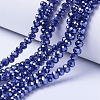 Electroplate Glass Beads Strands EGLA-A034-P10mm-A11-1