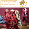 Ethnic Style Sparkle Polyester Ribbon OCOR-WH0077-02-5