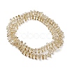 Transparent Electroplate Glass Beads Strands EGLA-S176-05A-B14-2