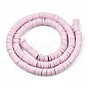 Handmade Polymer Clay Beads Strands CLAY-R089-6mm-049-3