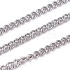 Tarnish Resistant 304 Stainless Steel Curb Chains STAS-I107-20P-1