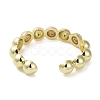 Brass Micro Pave Cubic Zirconia Cuff Bangle BJEW-K239-01G-3