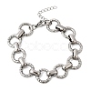 304 Stainless Steel Link Chain Bracelets for Women BJEW-P388-02A-P-4