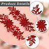 4 Pairs 4 Colors Polyester Embroidery Sequin Costume Accessories FIND-CY0001-24-5
