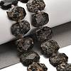 Natural Snowflake Obsidian Beads Strands G-H078-B22-01-2